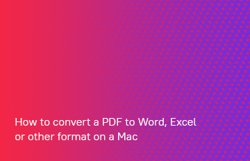 Come convertire un PDF in Word o Excel